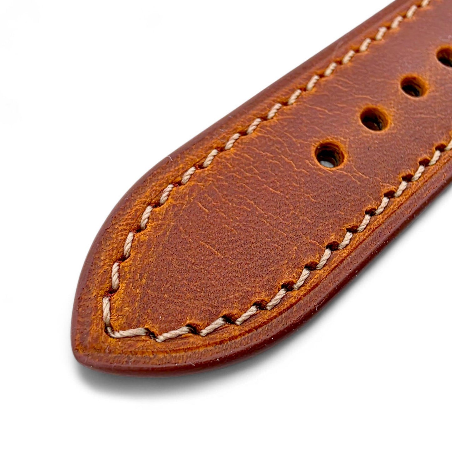 Genuine Full Grain Leather Badalassi Carlo Rally Watch Strap 20mm 22mm Golden Tan