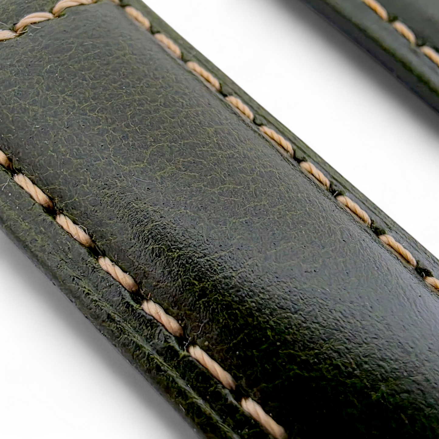 Full Grain Leather Strap For Apple Watch Green