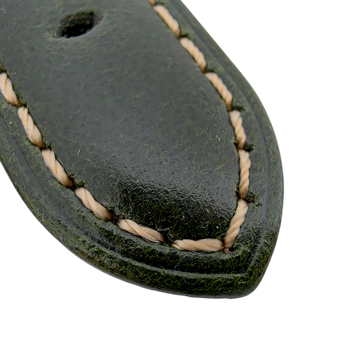 Full Grain Leather Strap For Apple Watch Green