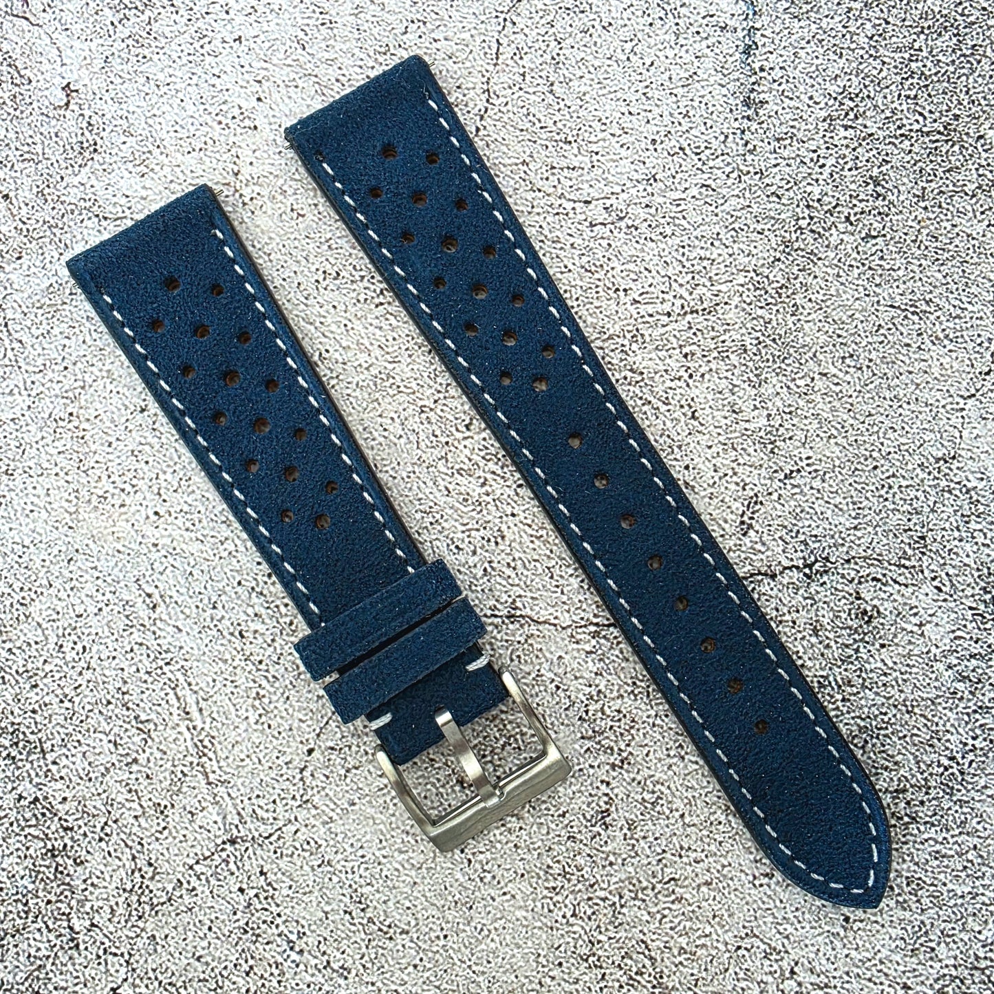 Alcantara Rally Watch Strap Oxford Blue 20mm
