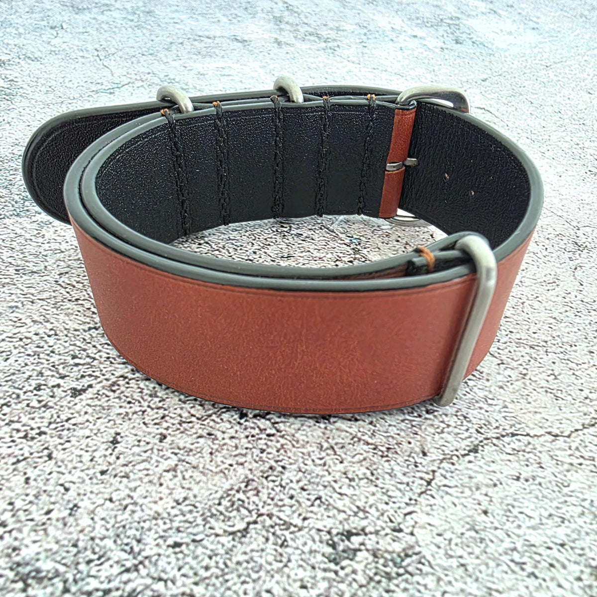 French Novonappa Leather One Piece Strap 20mm Brown