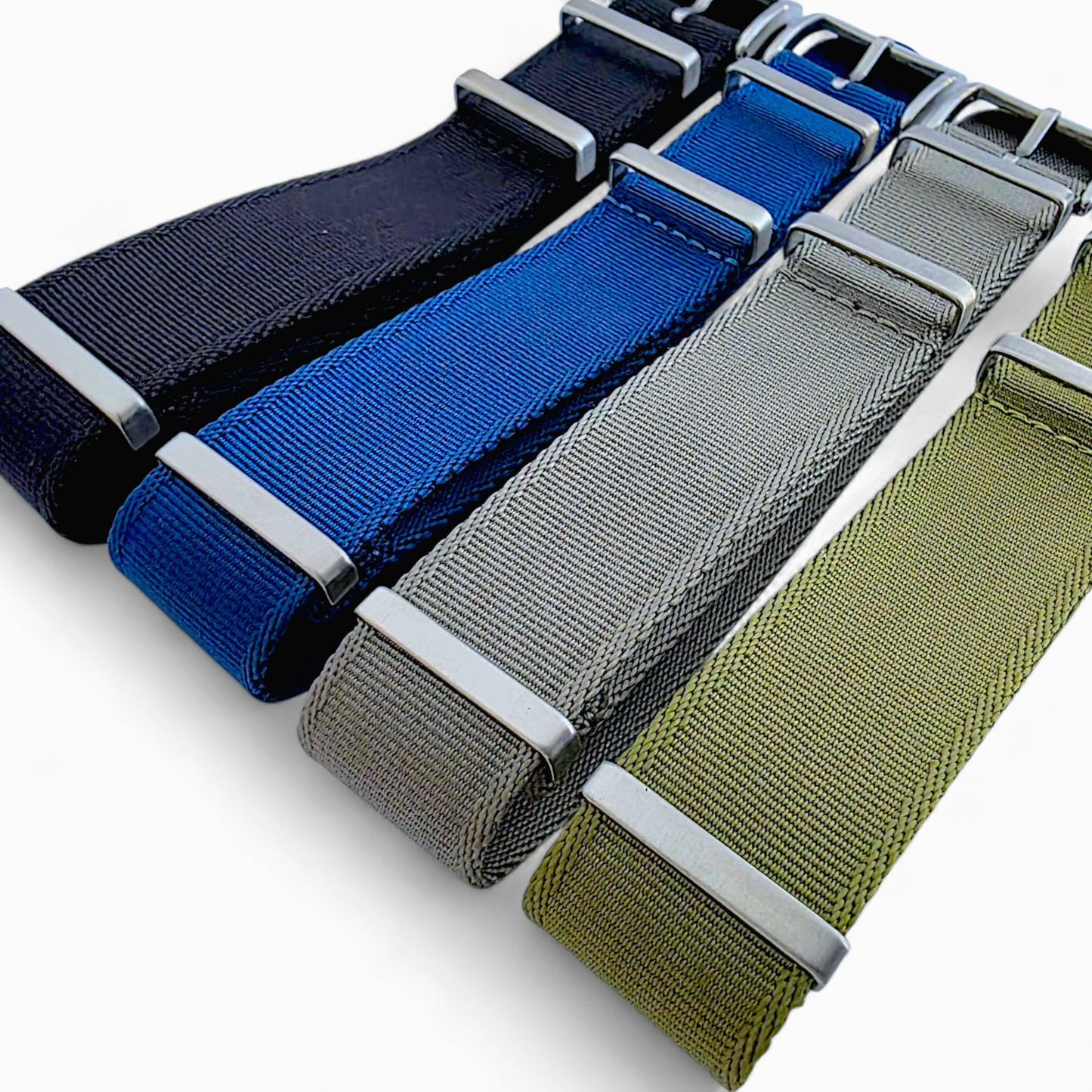Sovereign Luxury Nylon Watch Strap Military 18mm 20mm 22mm Army Green