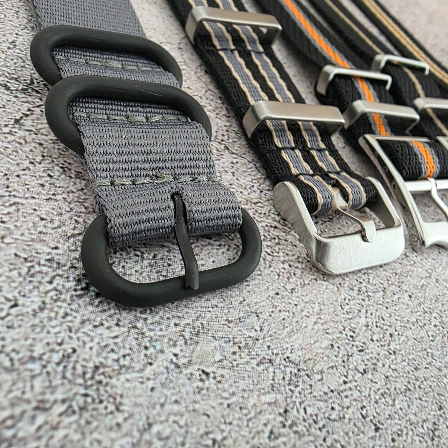 Job Lot of 5 Nylon Watch Straps Bands 20mm Military For Tudor Buckle One Piece