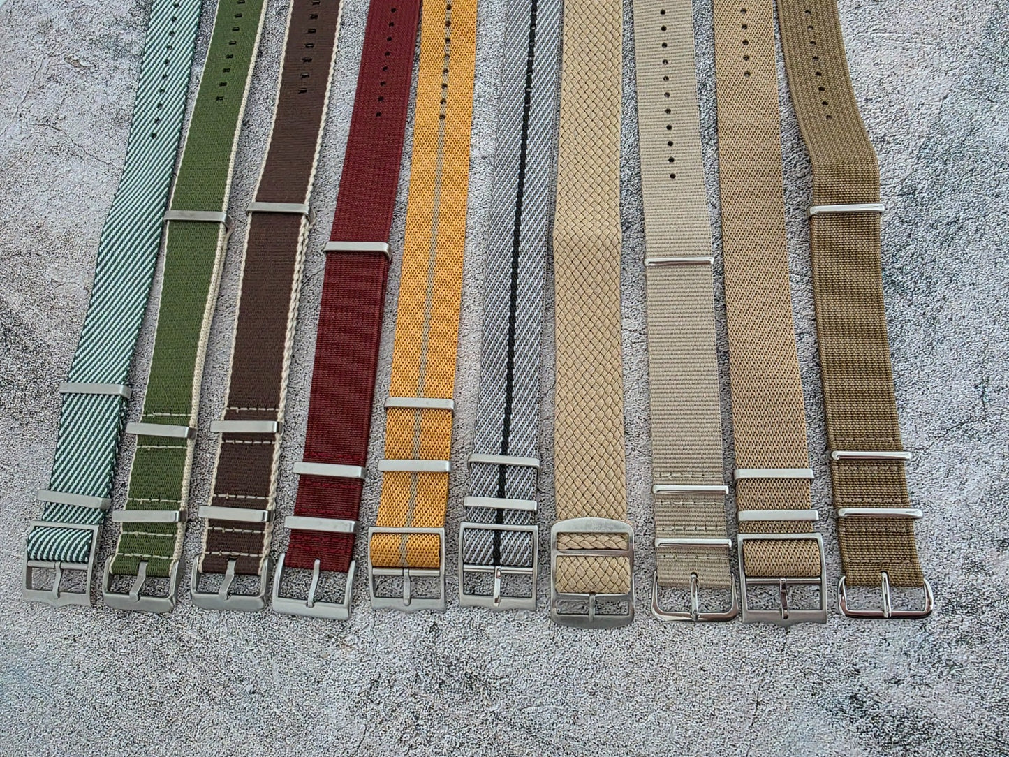 Job Lot of 10 Nylon Watch Straps Bands 22mm Military RRP £100 MOD UK