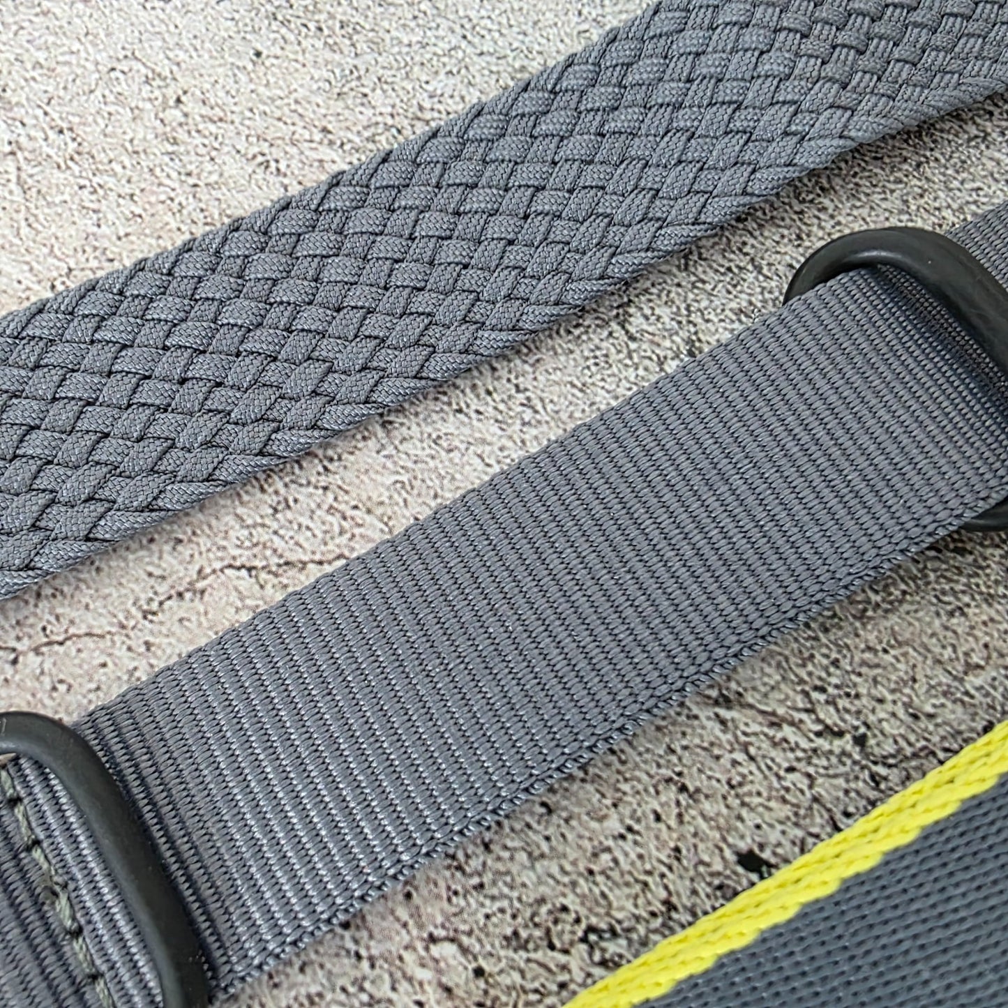 Job Lot of 5 Nylon Watch Straps Bands 22mm Military Grey For Tudor Buckle Mens