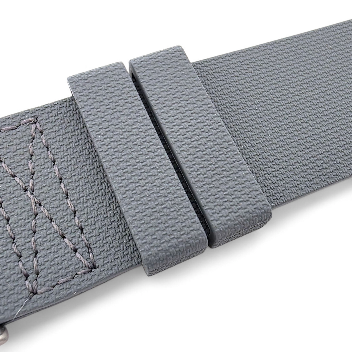 FKM Rubber One Piece Watch Strap Band 1.4mm 20mm 22mm Grey