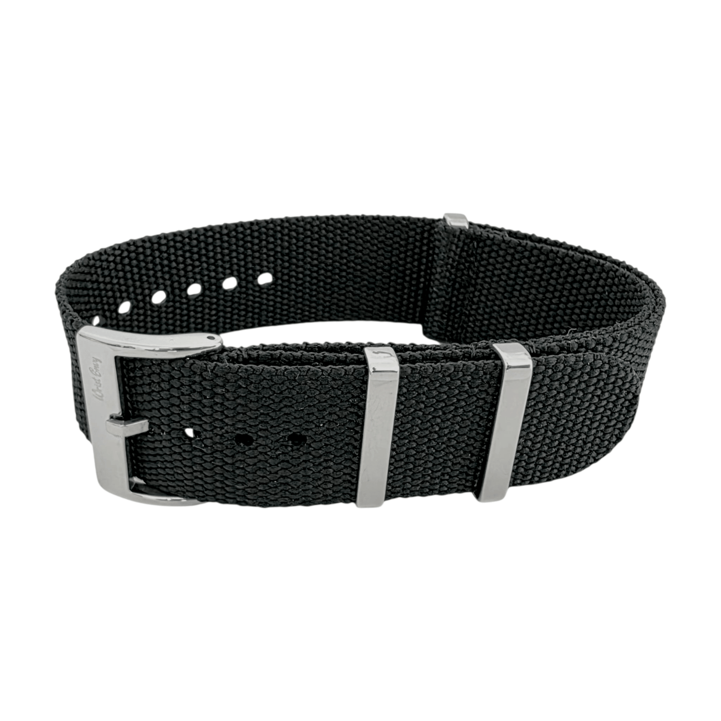 Arbor Hemp Military Watch Strap 20mm 22mm Black - Wrist Envy