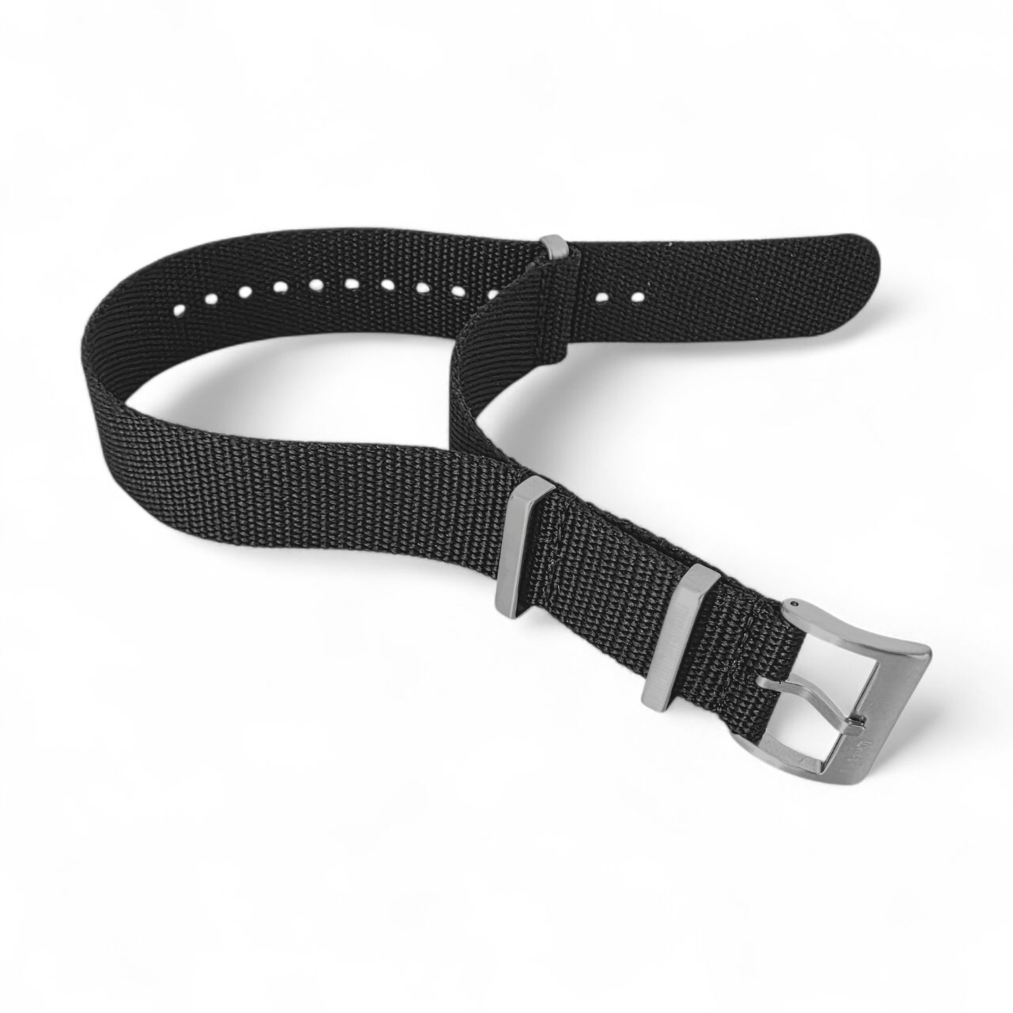 Arbor Hemp Military Watch Strap 20mm 22mm Black - Wrist Envy