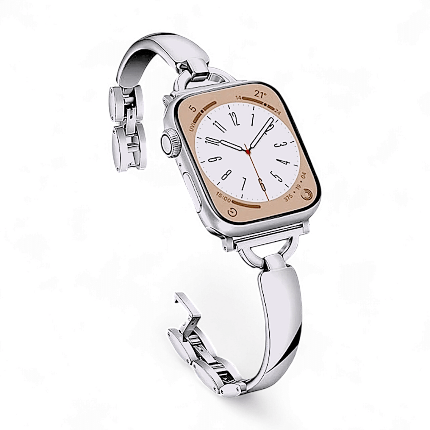 Bangel bracelet for Apple Watch Strap Band Silver - Wrist Envy