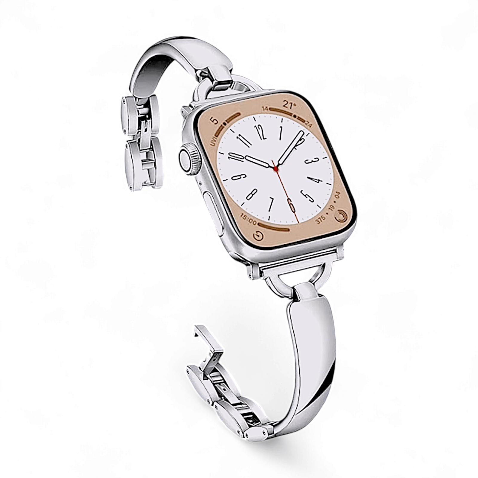 Bangel bracelet for Apple Watch Strap Band Silver - Wrist Envy