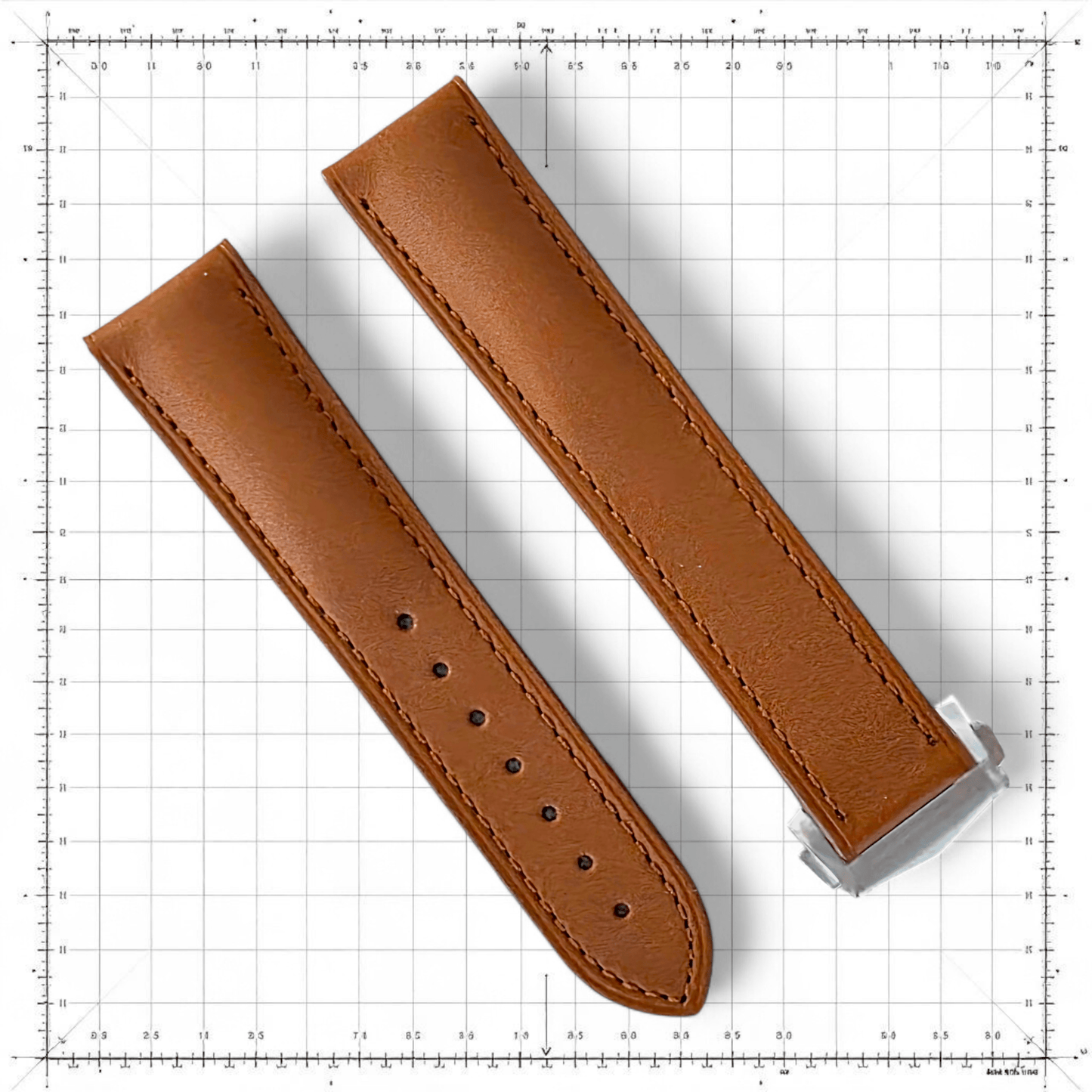 Barenia Leather Deployant Watch Strap Custom Made to Order - Wrist Envy