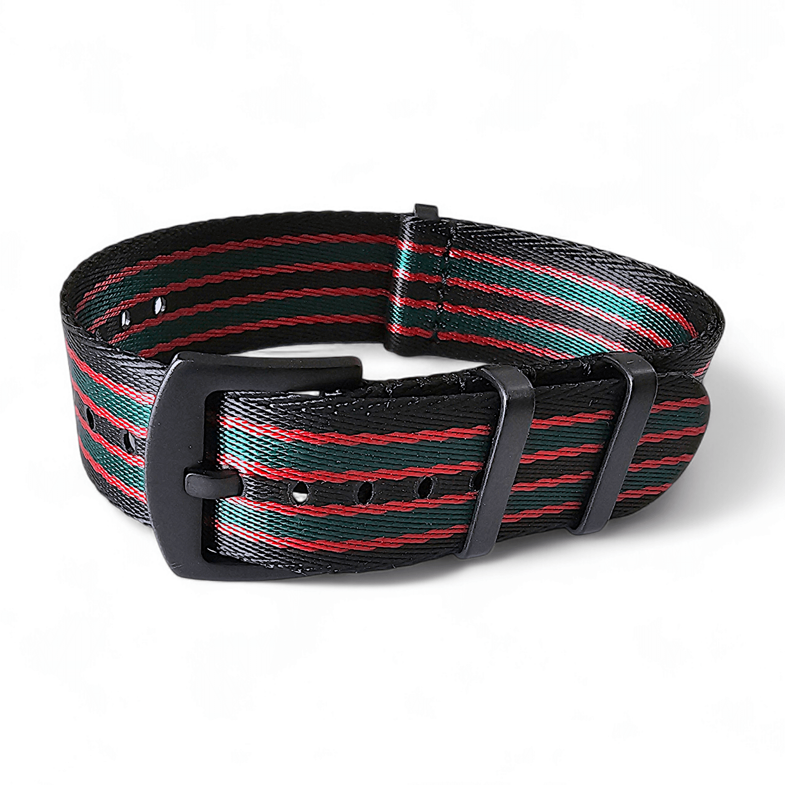 Black Buckle Nylon Military Strap James Bond 20mm 22mm - Wrist Envy