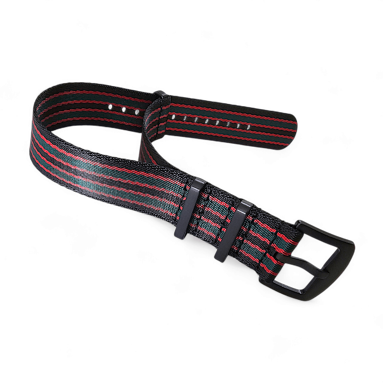 Black Buckle Nylon Military Strap James Bond 20mm 22mm - Wrist Envy