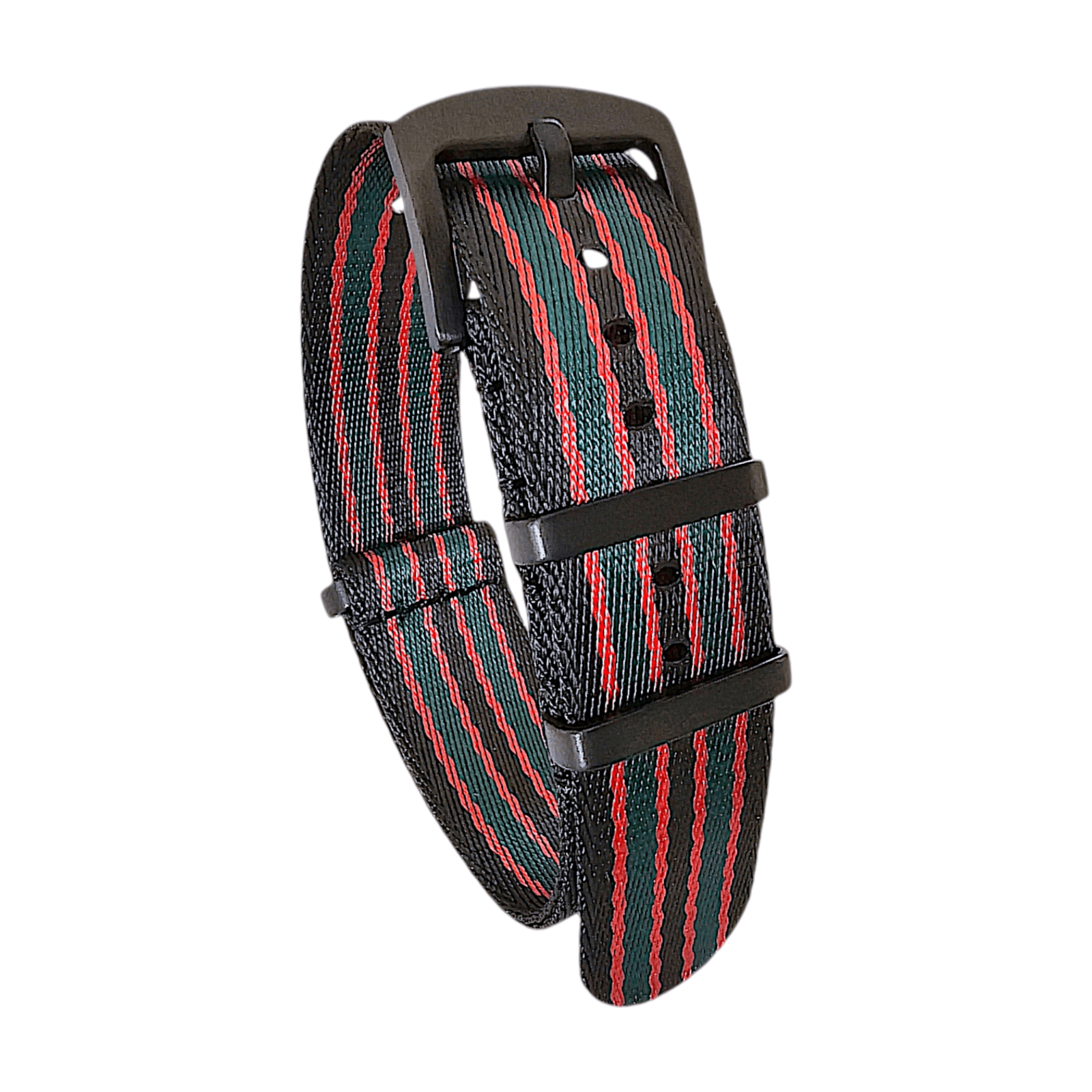 Black Buckle Nylon Military Strap James Bond 20mm 22mm - Wrist Envy