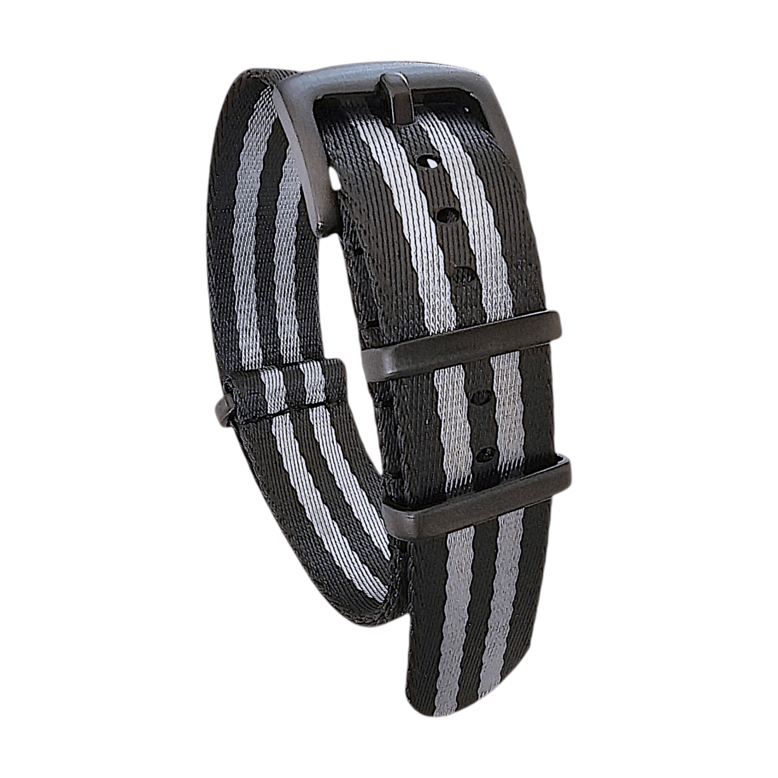 Black Buckle Nylon Military Strap James Bond 20mm 22mm - Wrist Envy