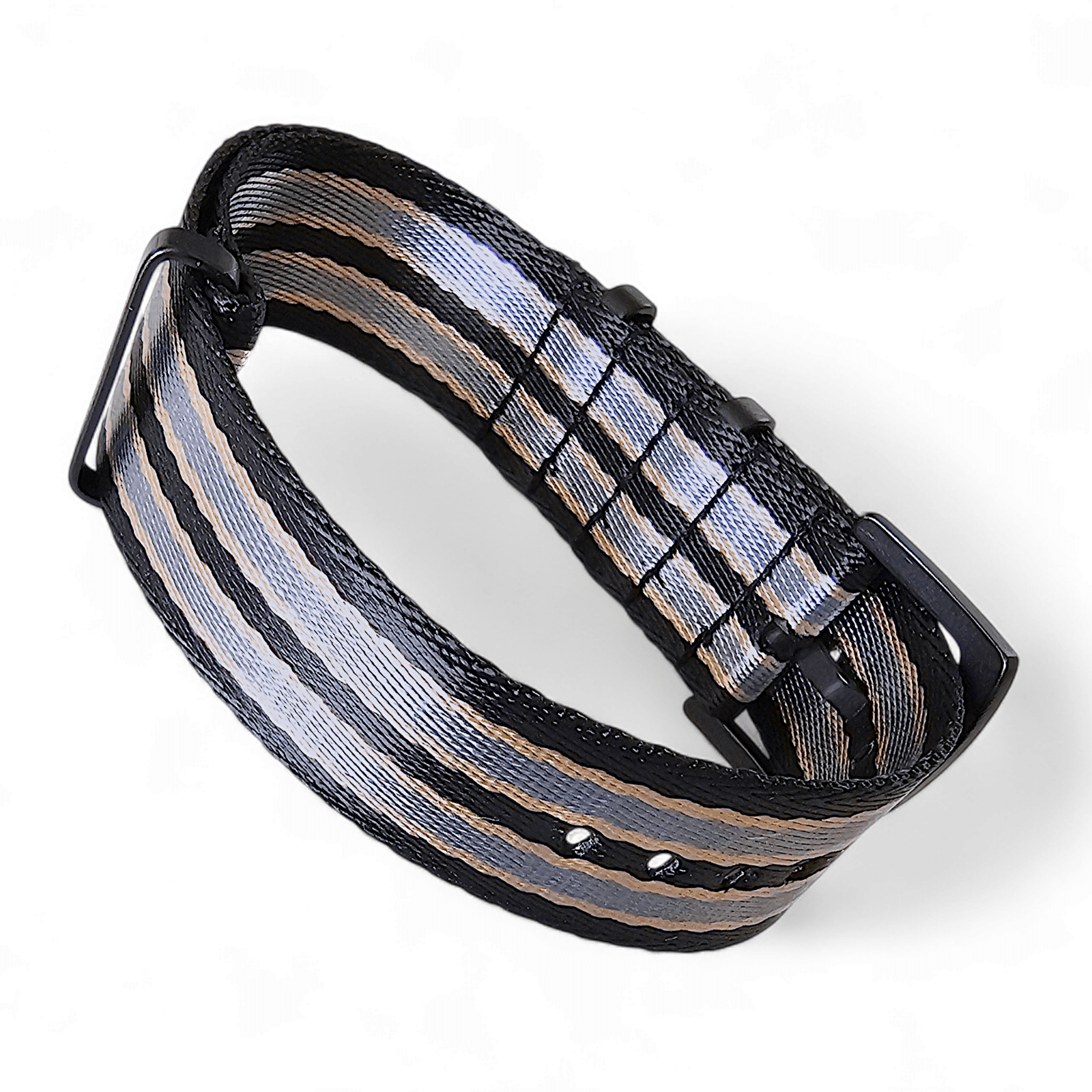 Black Buckle Nylon Military Strap James Bond 20mm 22mm - Wrist Envy