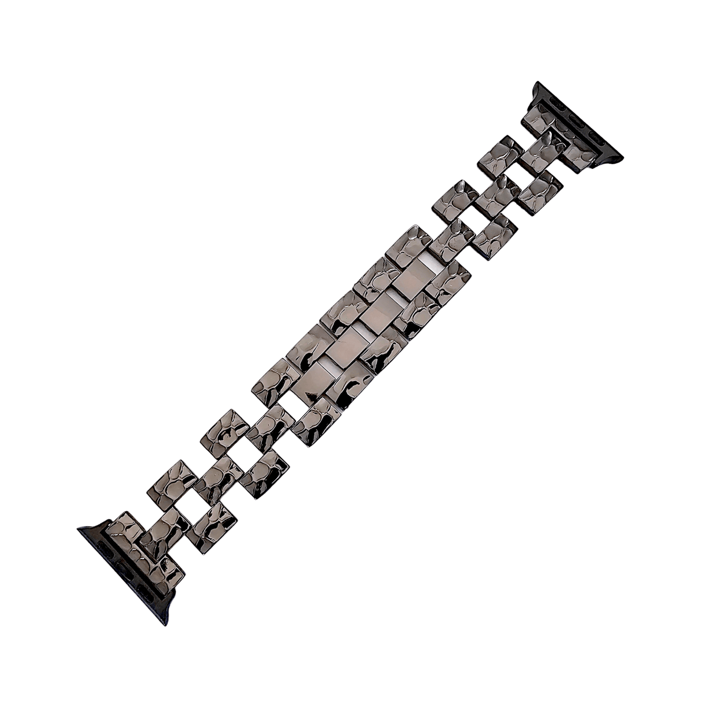 Black Crushed metal bracelet for Apple Watch Strap Band - Wrist Envy