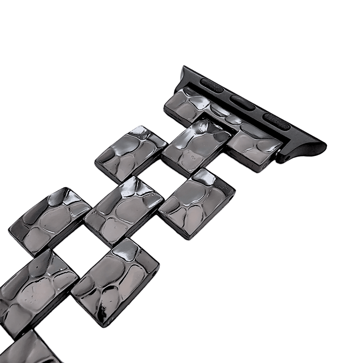 Black Crushed metal bracelet for Apple Watch Strap Band - Wrist Envy