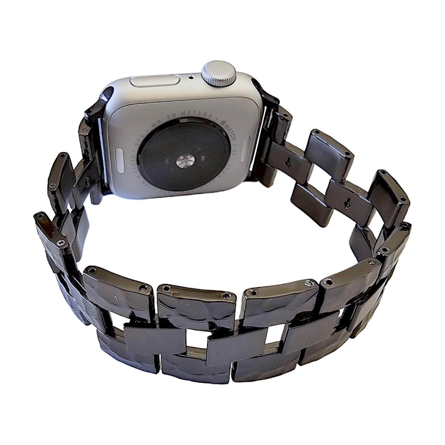 Black Crushed metal bracelet for Apple Watch Strap Band - Wrist Envy