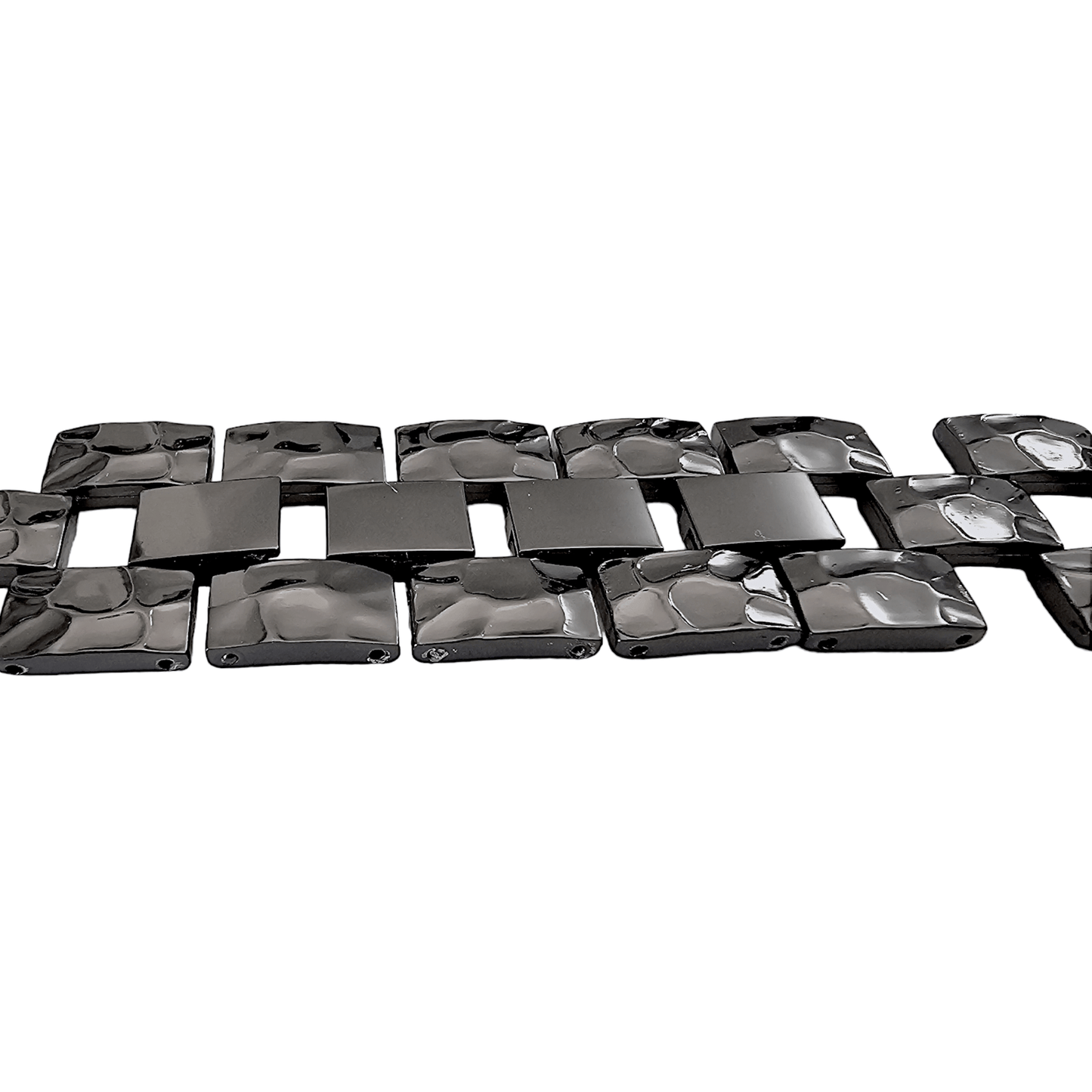 Black Crushed metal bracelet for Apple Watch Strap Band - Wrist Envy