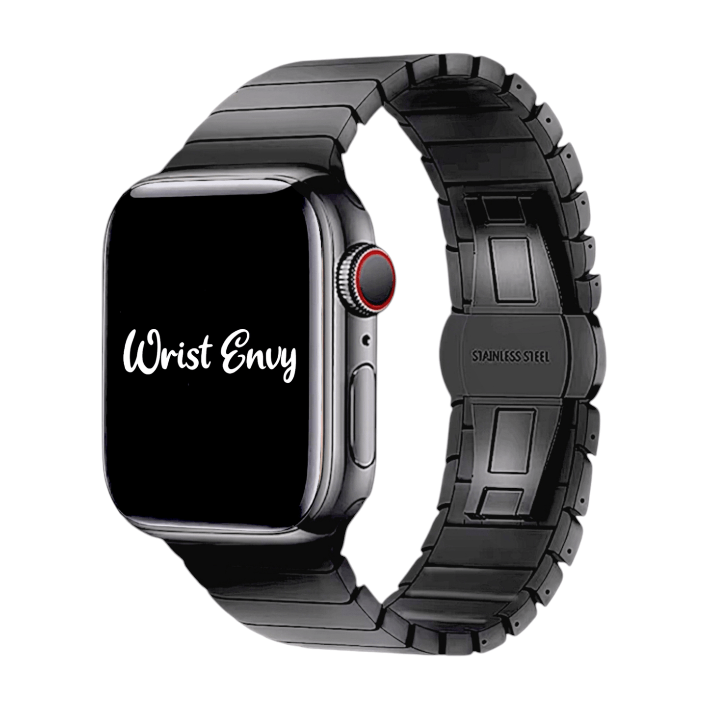Black Link bracelet for Apple Watch Strap Band - Wrist Envy
