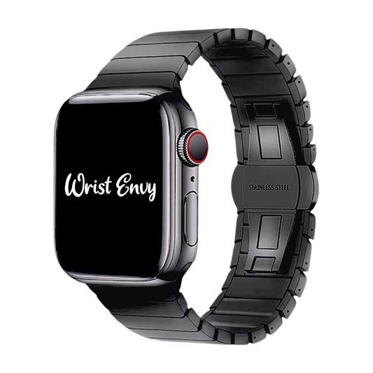 Black Link bracelet for Apple Watch Strap Band - Wrist Envy