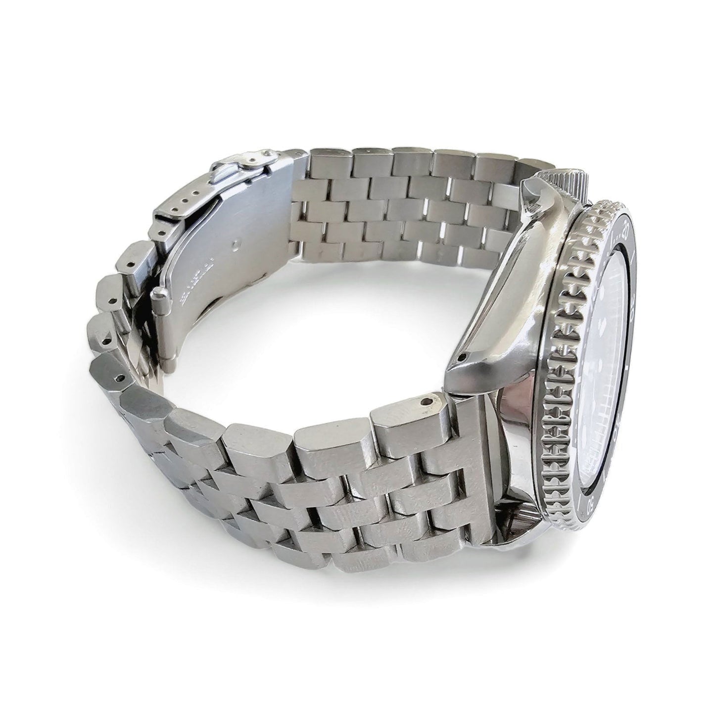 Black PVD Stainless Steel Watch Strap Bracelet 20mm 22mm - Wrist Envy