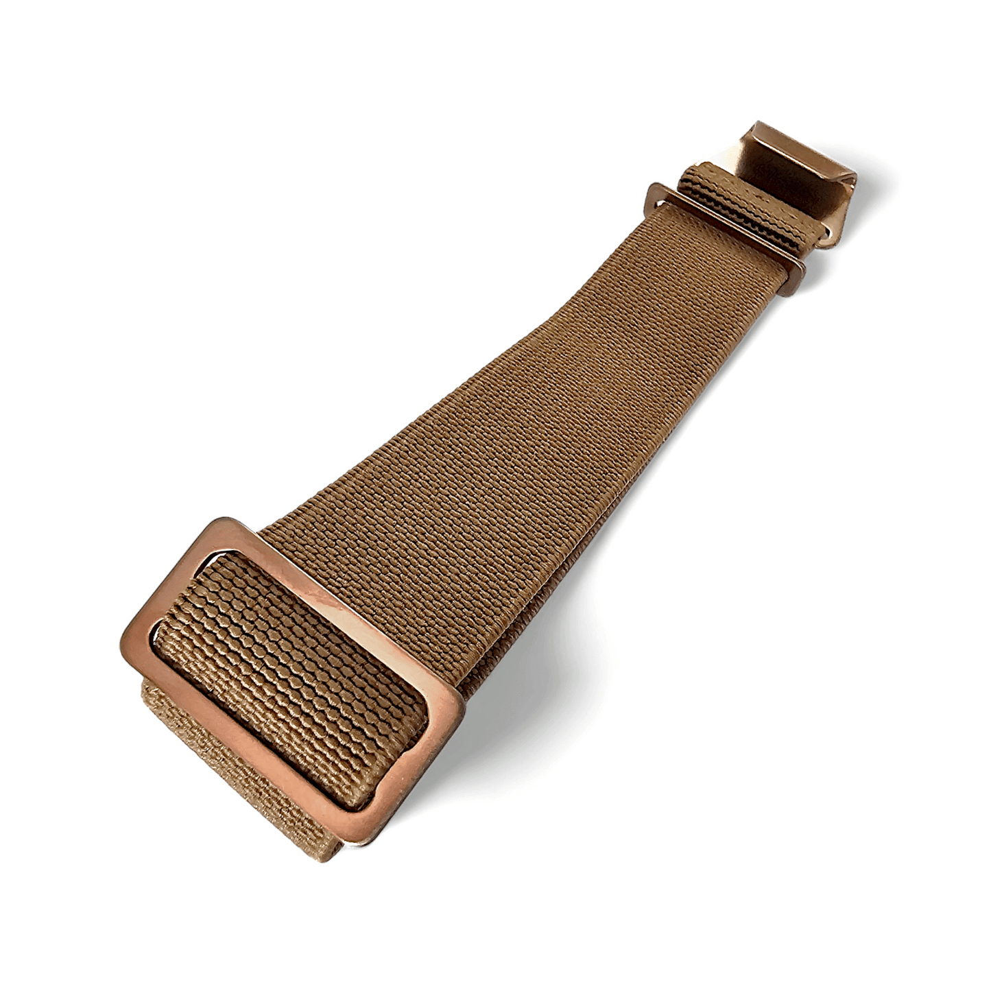 Bronze Elastic Nylon French Navy Marine Nationale Watch Strap 20mm 22mm Beige - Wrist Envy