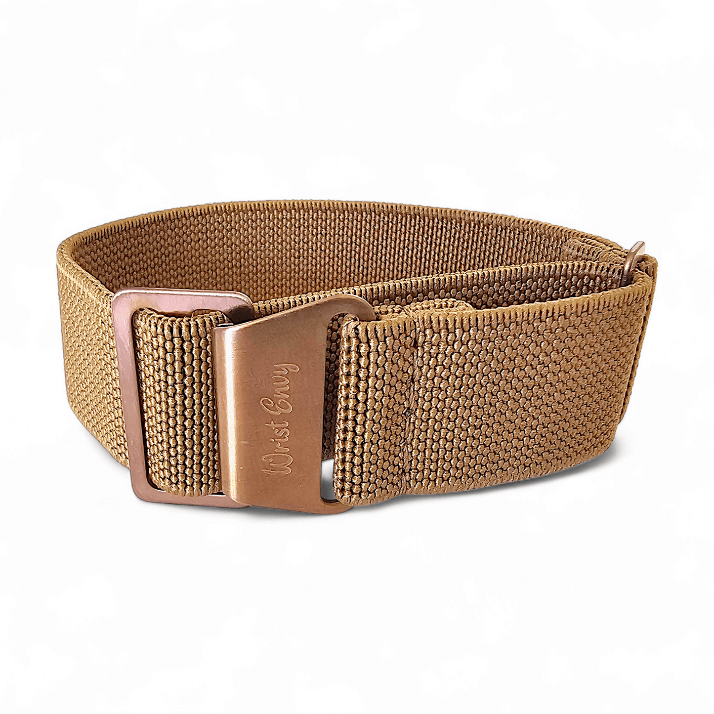 Bronze Elastic Nylon French Navy Marine Nationale Watch Strap 20mm 22mm Beige - Wrist Envy