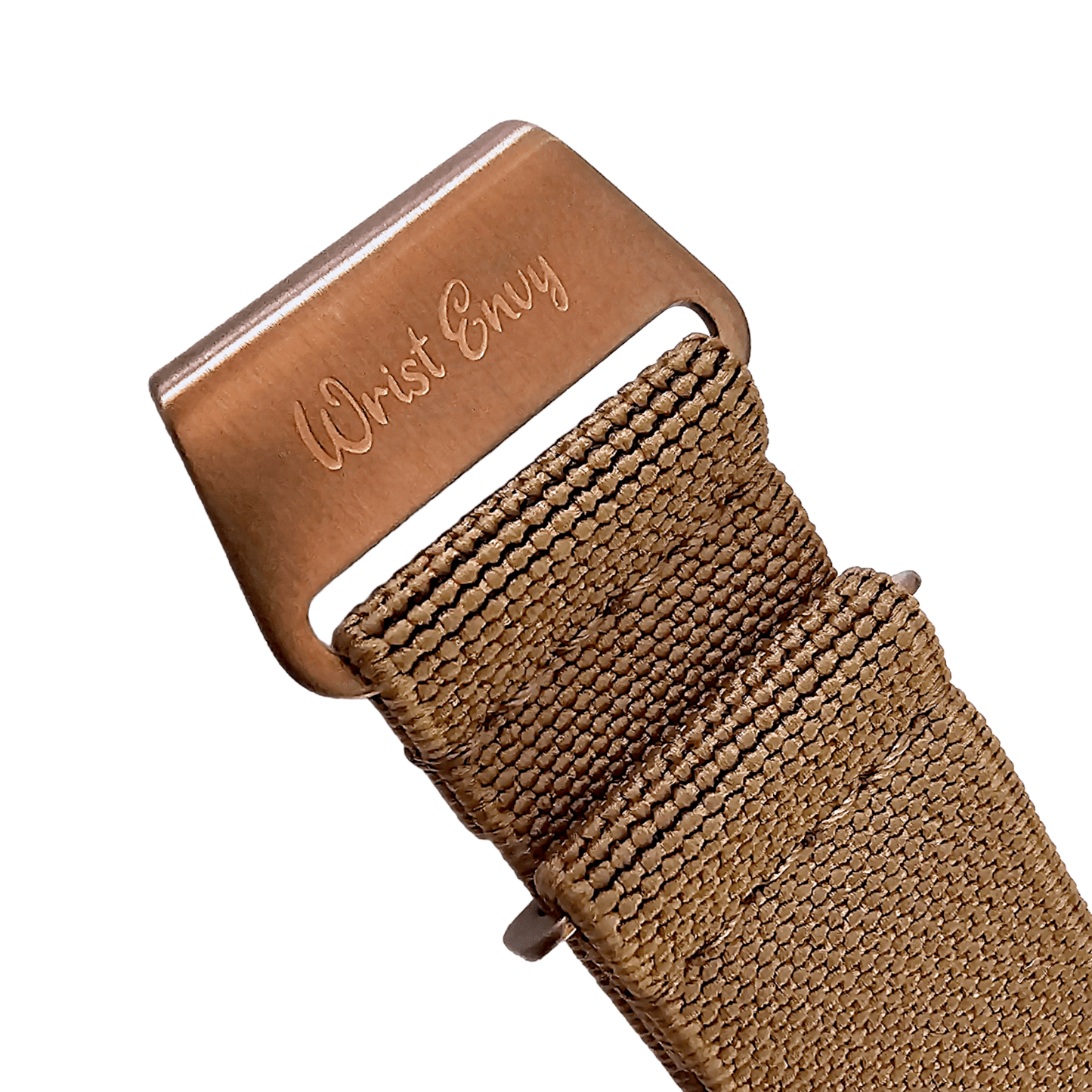 Bronze Elastic Nylon French Navy Marine Nationale Watch Strap 20mm 22mm Beige - Wrist Envy