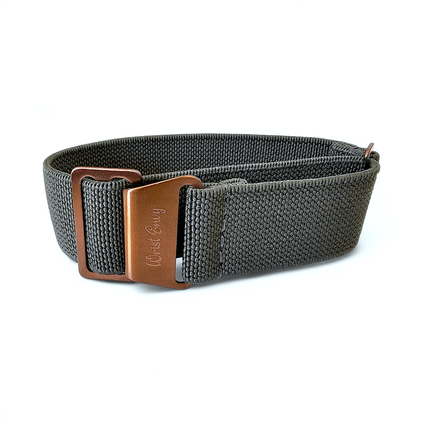 Bronze Elastic Nylon French Navy Marine Nationale Watch Strap 20mm 22mm Green - Wrist Envy