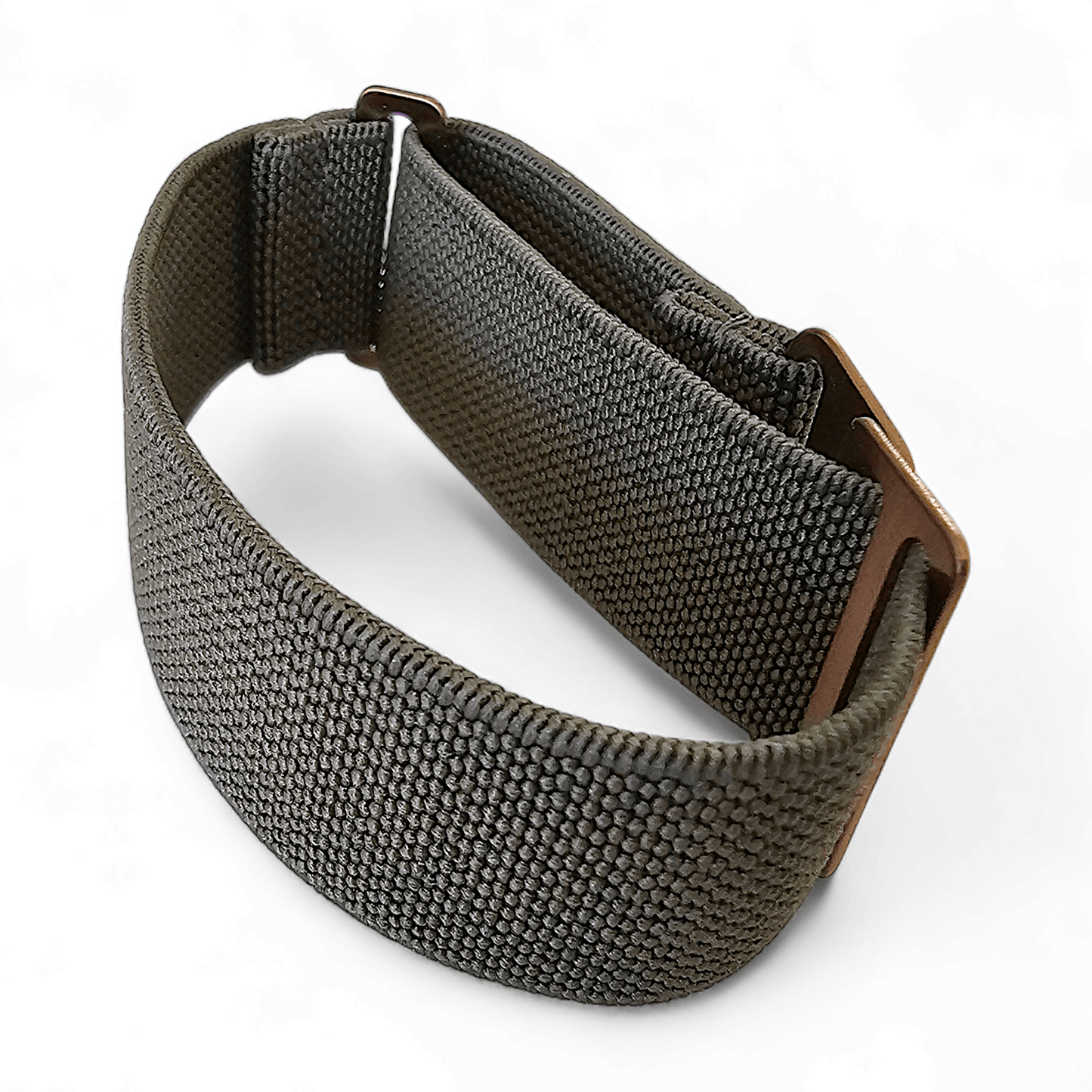 Bronze Elastic Nylon French Navy Marine Nationale Watch Strap 20mm 22mm Green - Wrist Envy