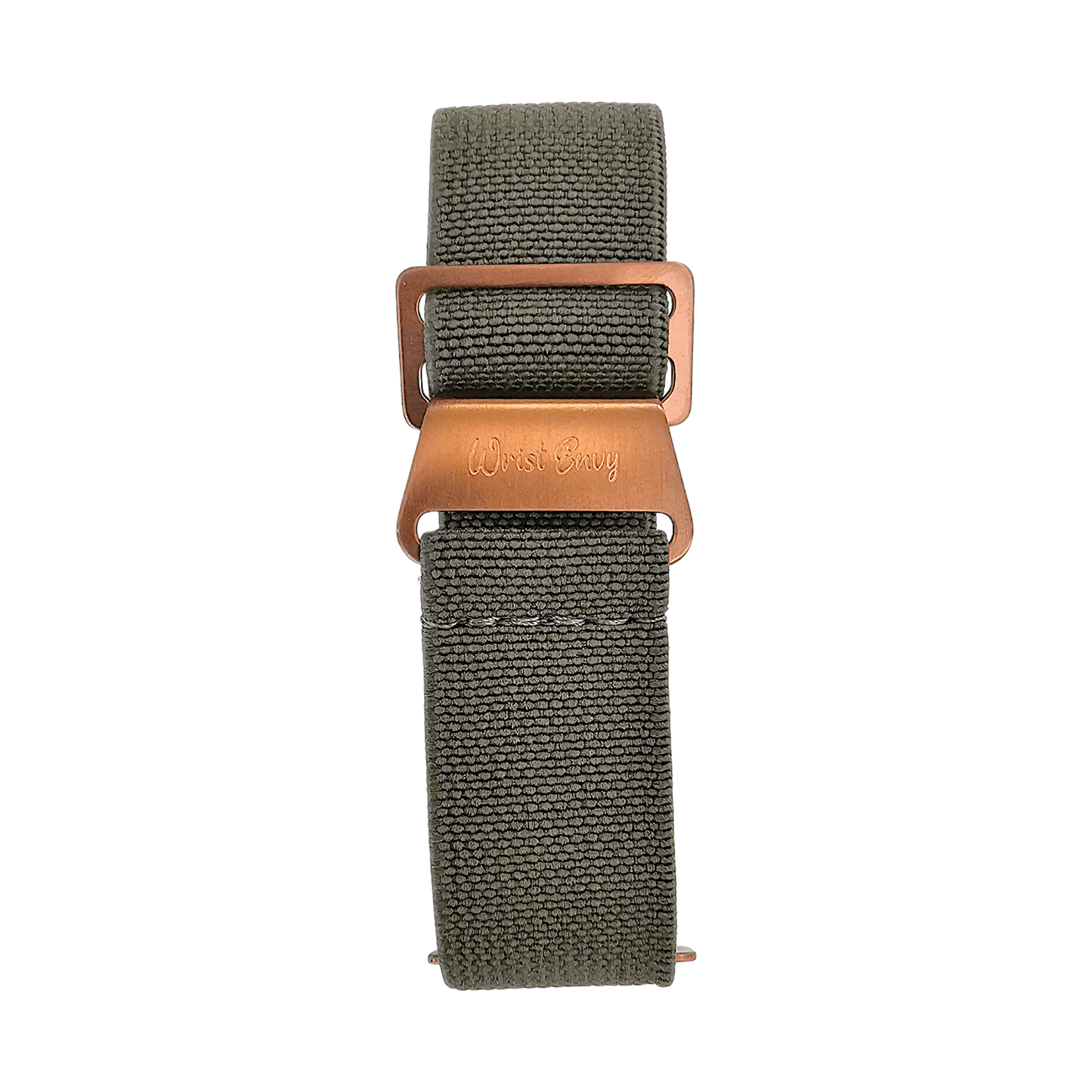 Bronze Elastic Nylon French Navy Marine Nationale Watch Strap 20mm 22mm Green - Wrist Envy