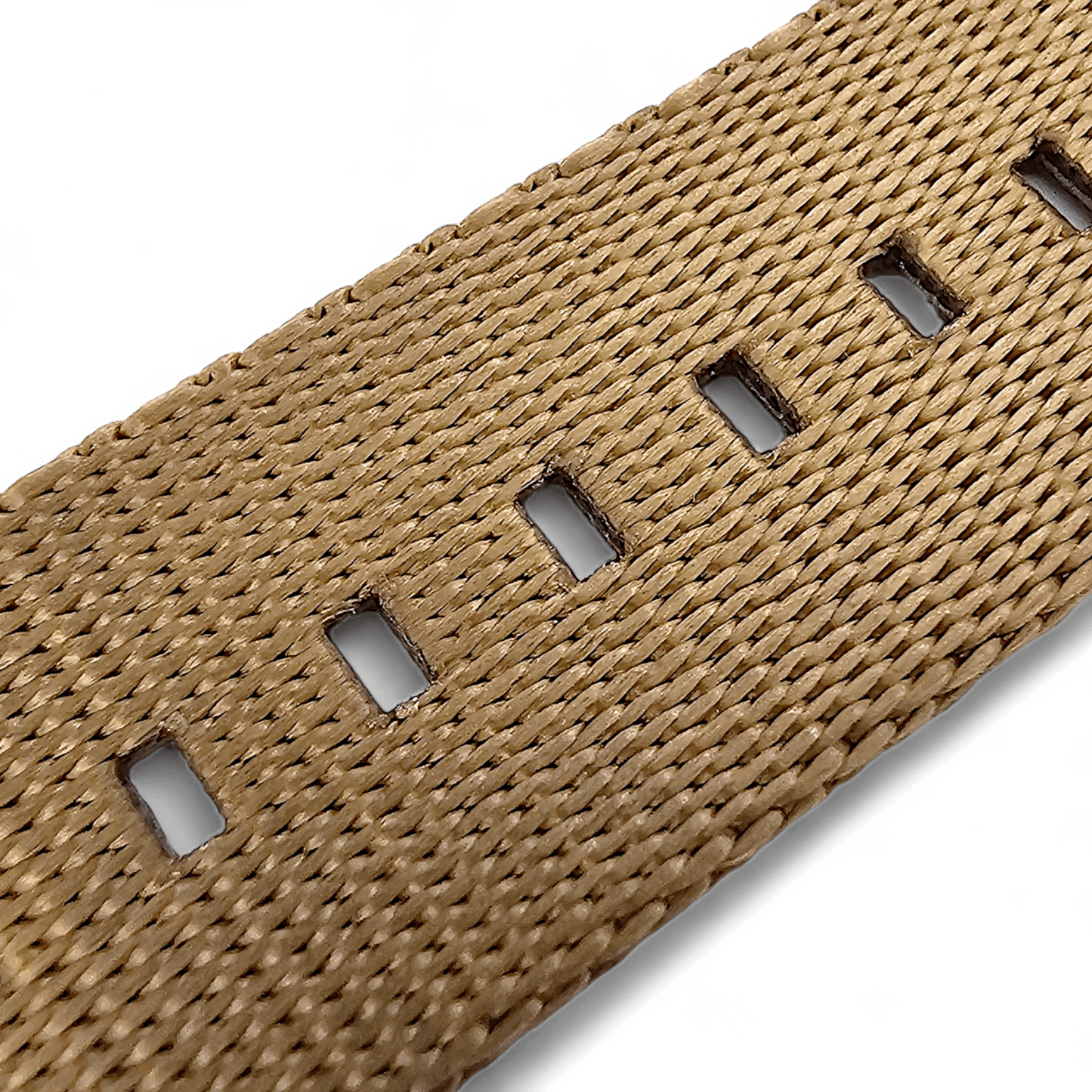 Bronze Military 1.4mm Thick Watch Strap Band Nylon Military 20mm 22mm Golden Khaki - Wrist Envy