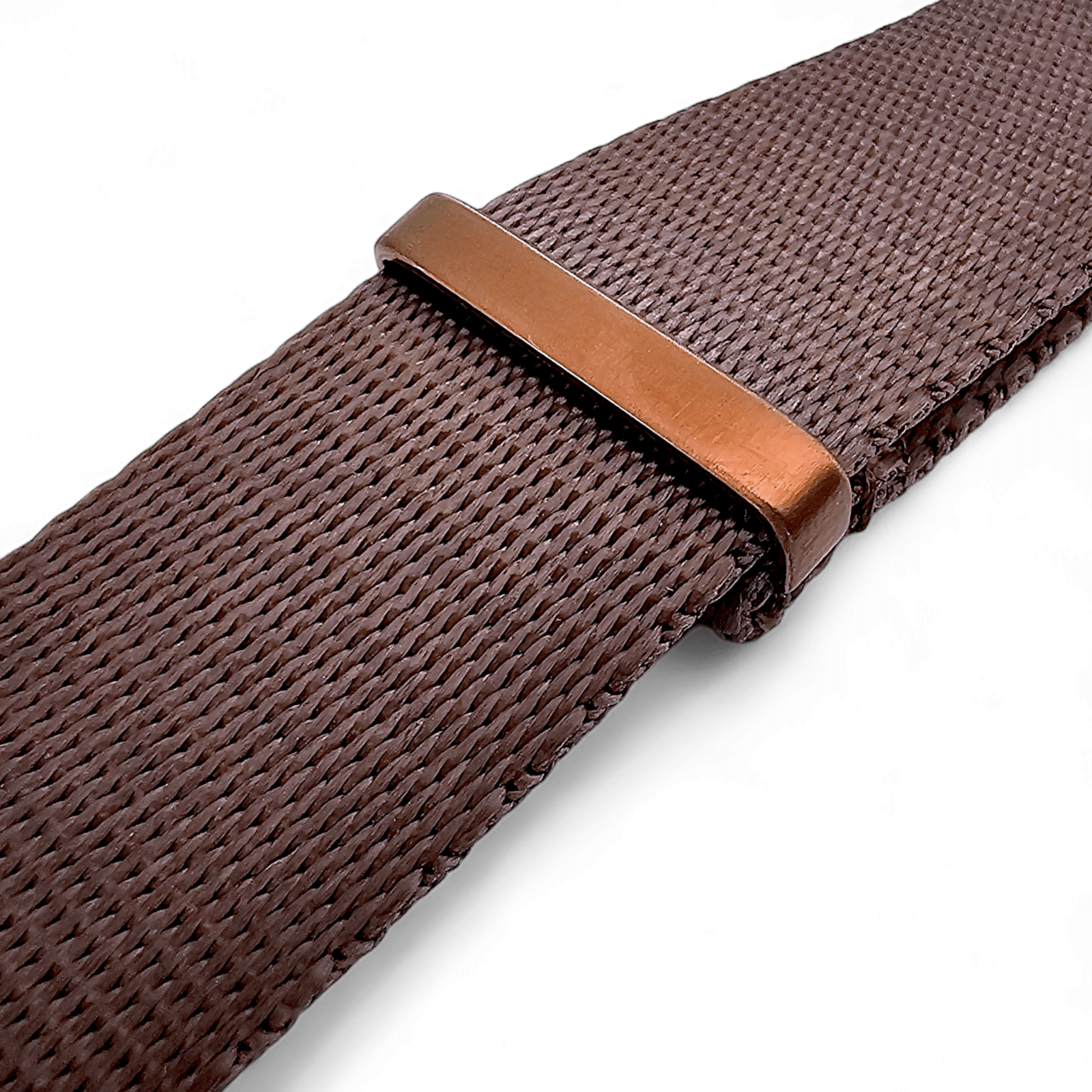 Bronze Military 1.4mm Thick Watch Strap Nylon 20mm 22mm Brown - Wrist Envy