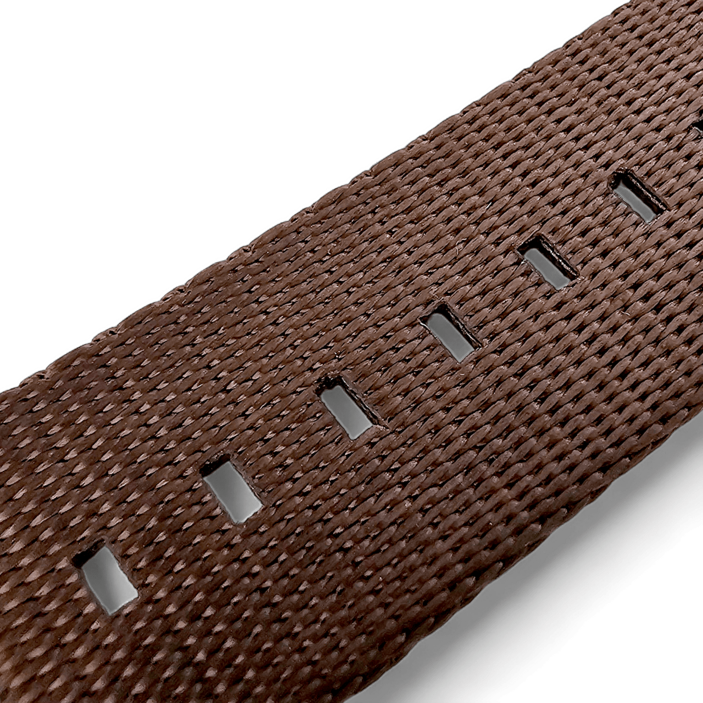 Bronze Military 1.4mm Thick Watch Strap Nylon 20mm 22mm Brown - Wrist Envy