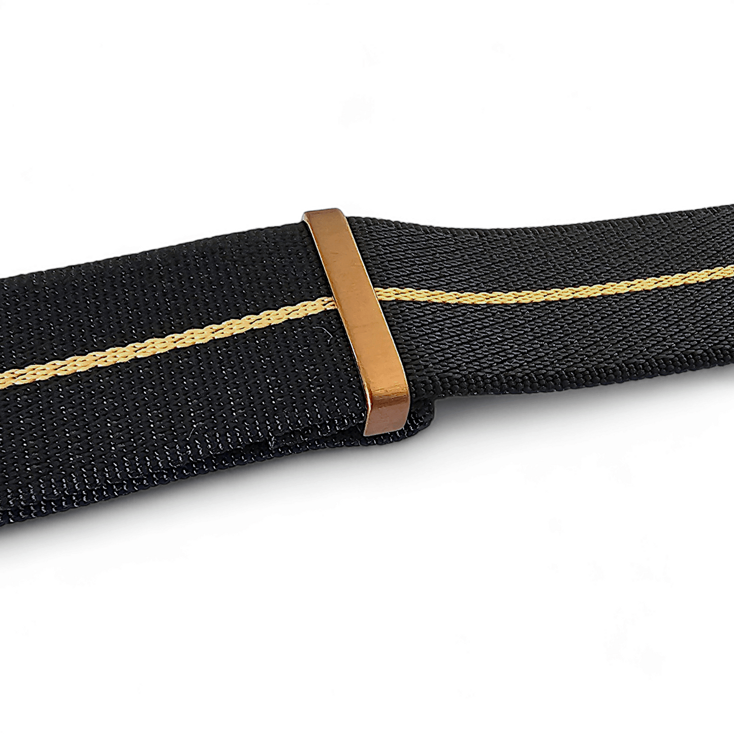 Bronze Military 1.8mm Thick Watch Strap Black Khaki 20mm 22mm - Wrist Envy