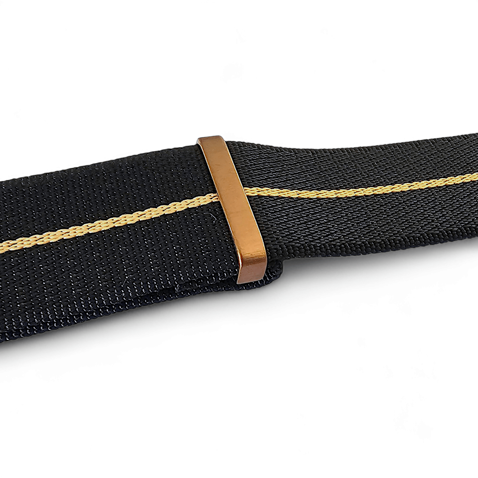 Bronze Military 1.8mm Thick Watch Strap Black Khaki 20mm 22mm - Wrist Envy