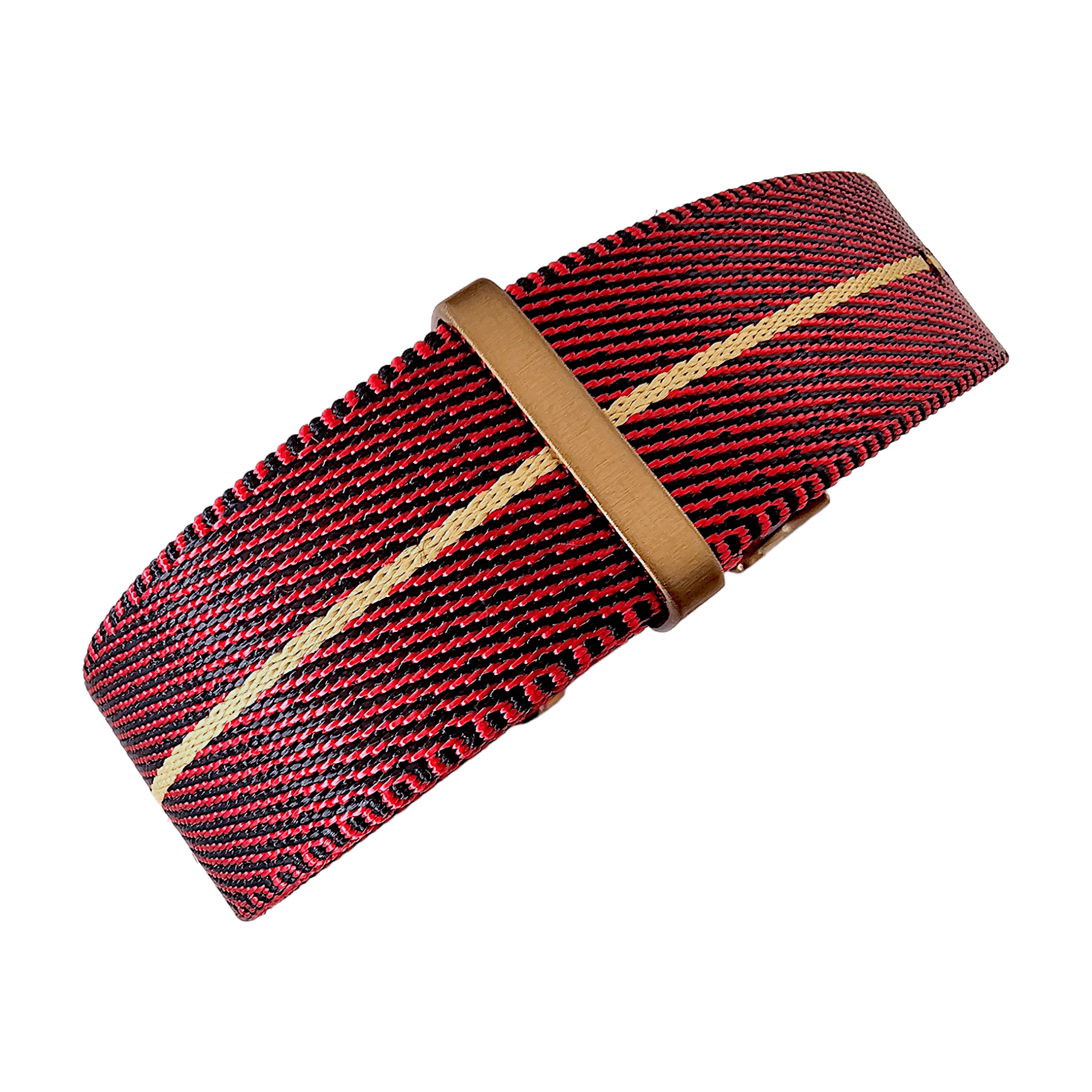 Bronze Military Nylon 1.8mm Thick Watch Strap Red Black Khaki 20mm 22mm - Wrist Envy