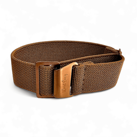 Bronze PVD Marine Nationale 20mm 22mm Brown - Wrist Envy