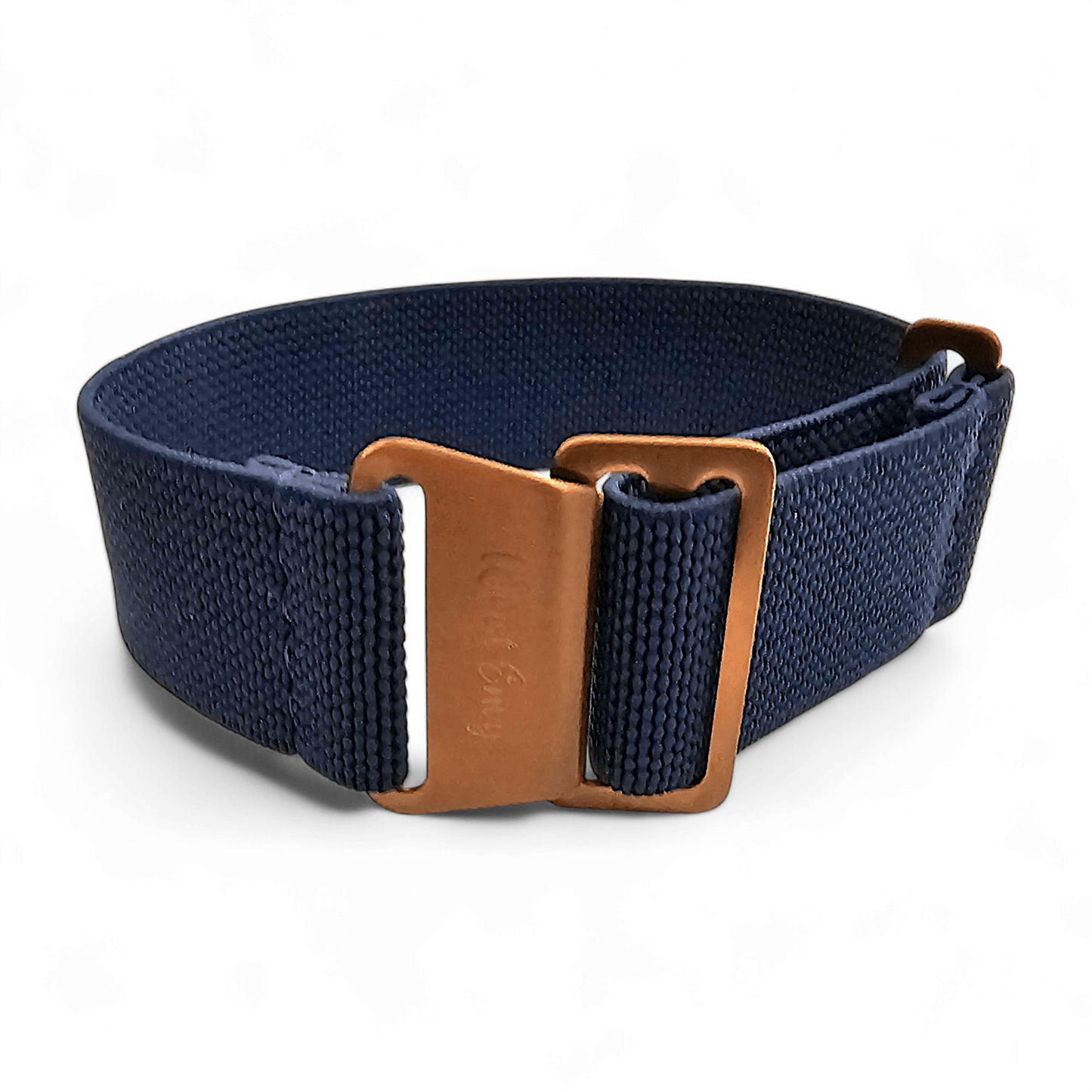 Bronze PVD Marine Nationale 20mm 22mm Navy Blue - Wrist Envy