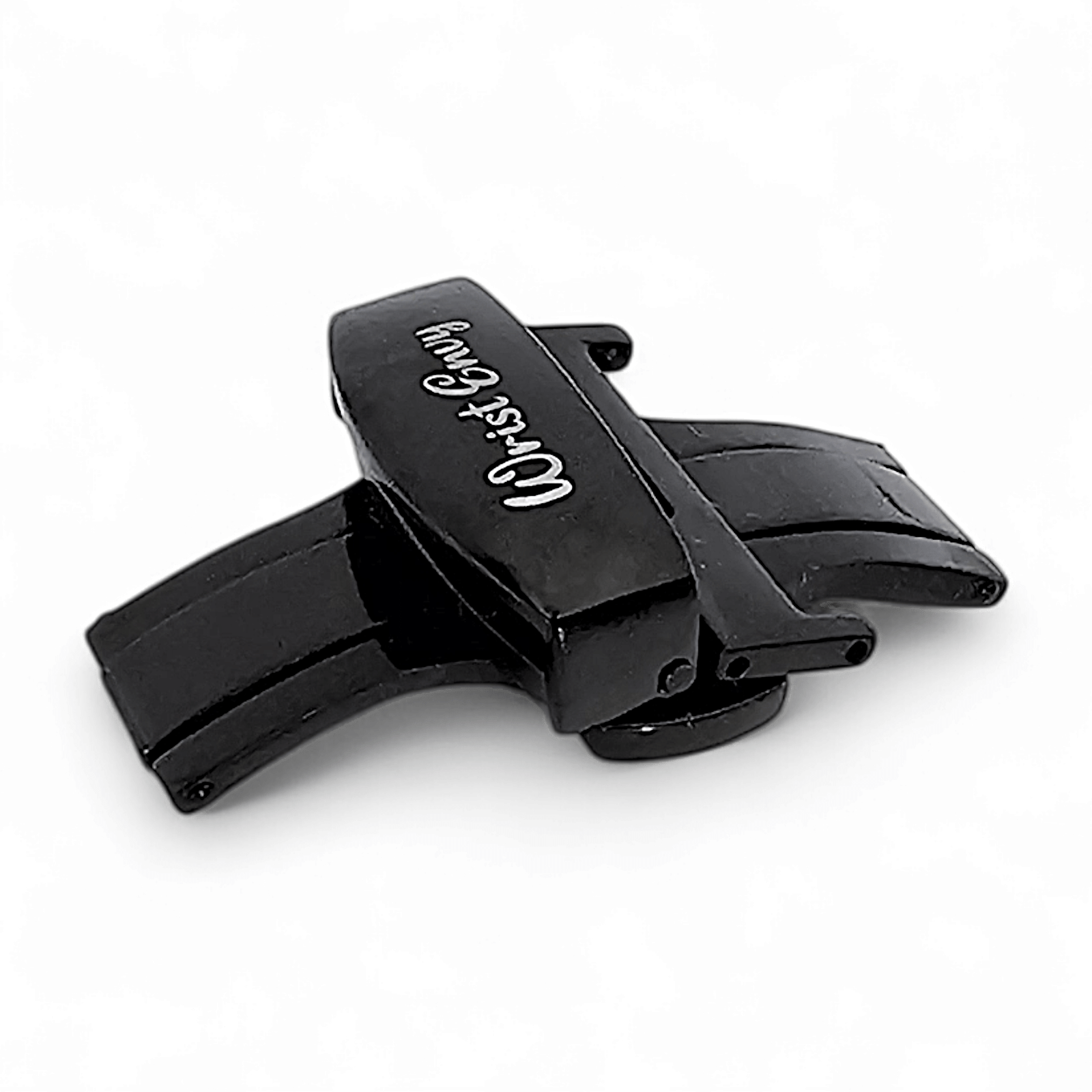 Butterfly Deployment Clasp Black PVD Stainless Steel 18mm 20mm - Wrist Envy