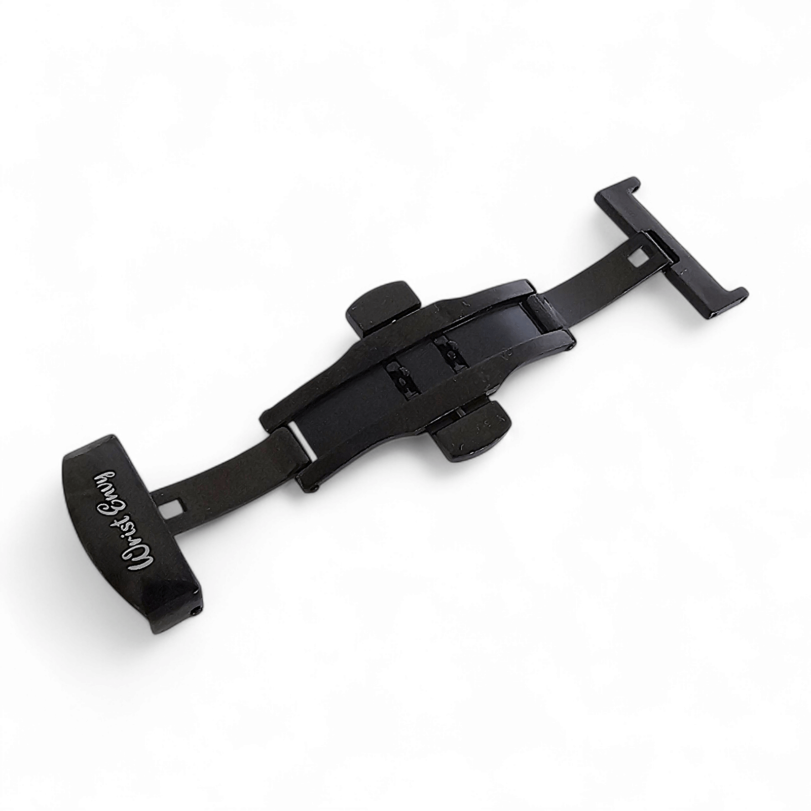 Butterfly Deployment Clasp Black PVD Stainless Steel 18mm 20mm - Wrist Envy