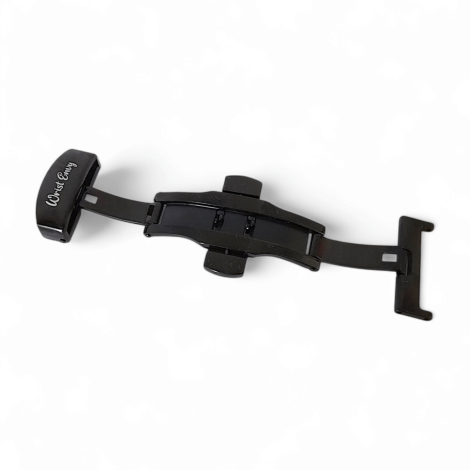 Butterfly Deployment Clasp Black PVD Stainless Steel 18mm 20mm - Wrist Envy