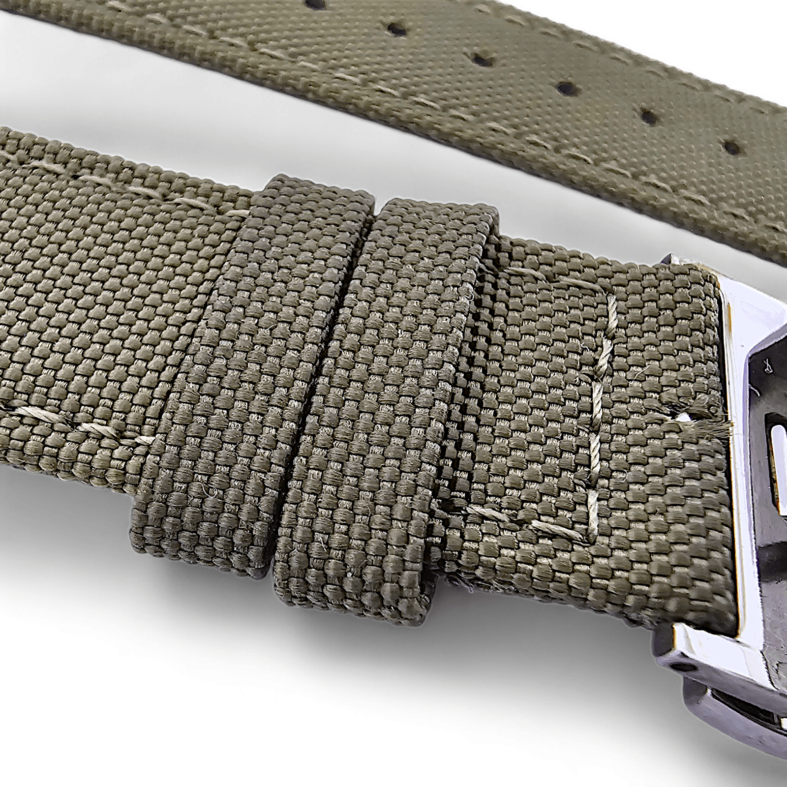 Canvas Deployment Clasp Watch Strap Band Sailcloth 20mm 22mm - Wrist Envy