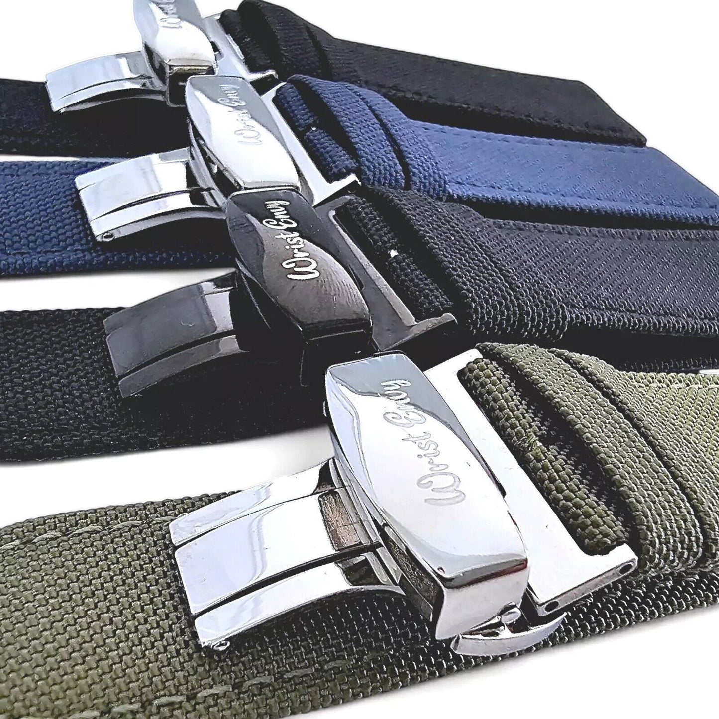 Canvas Deployment Clasp Watch Strap Band Sailcloth 20mm 22mm - Wrist Envy