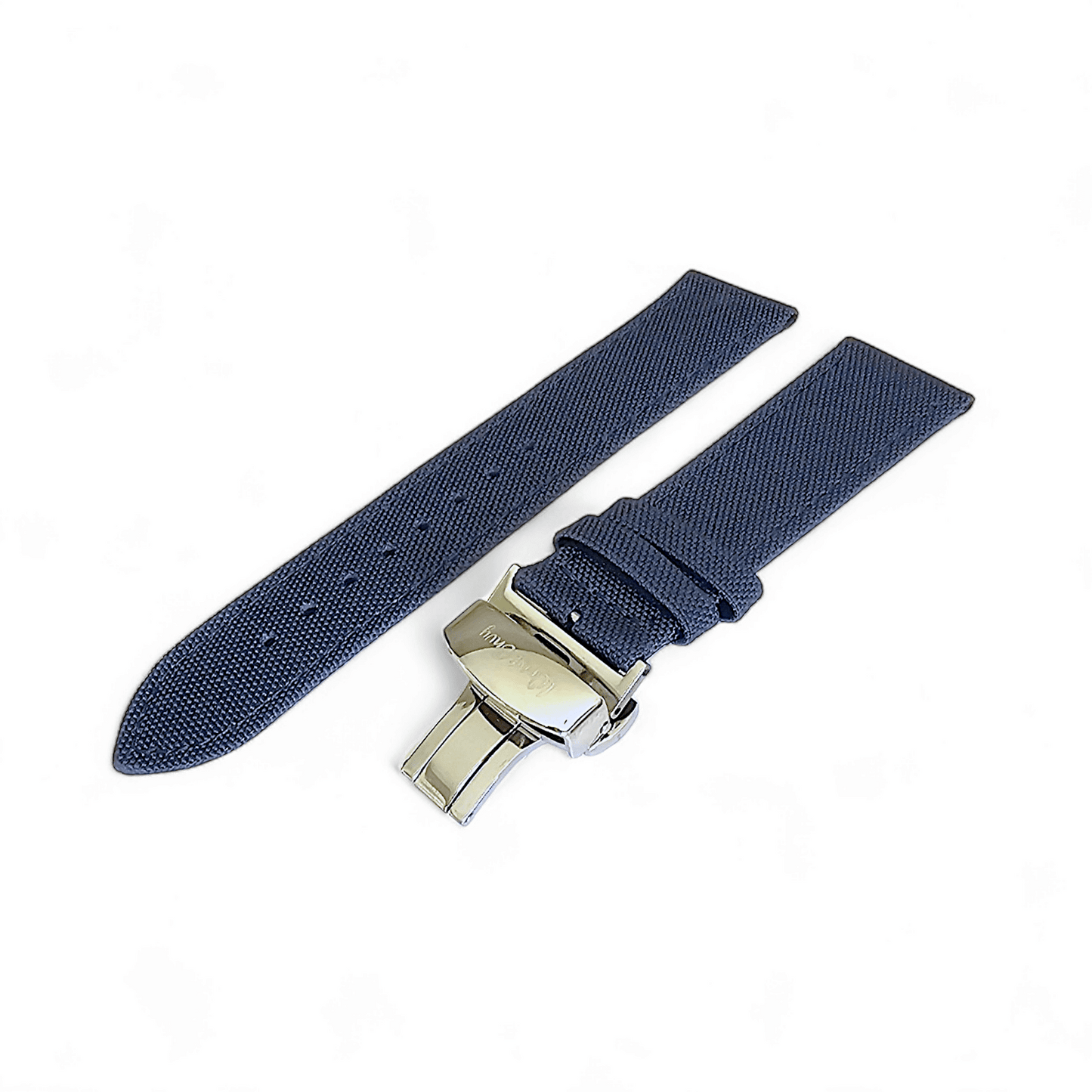 Canvas Deployment Clasp Watch Strap Band Sailcloth 20mm 22mm - Wrist Envy