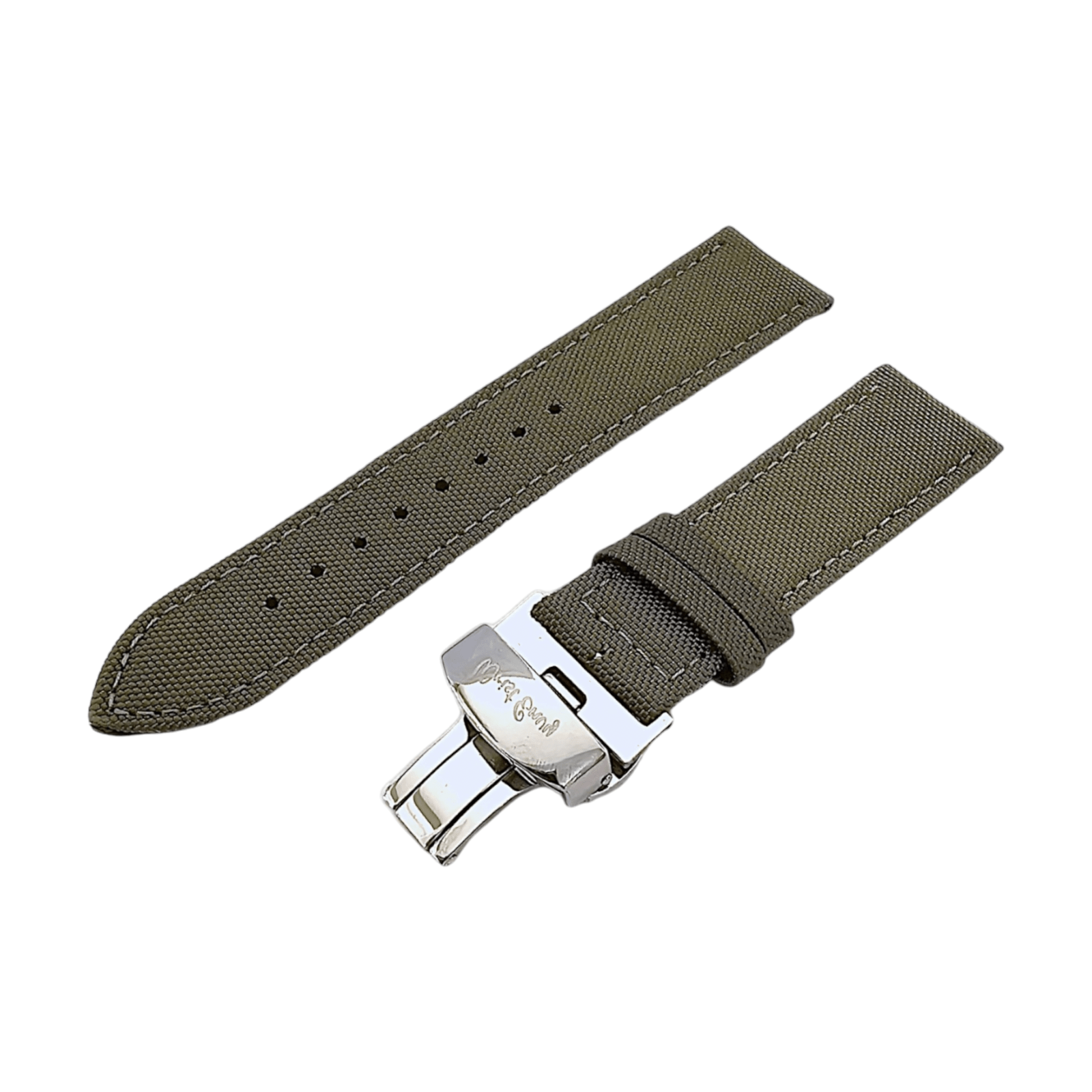 Canvas Deployment Clasp Watch Strap Band Sailcloth 20mm 22mm - Wrist Envy