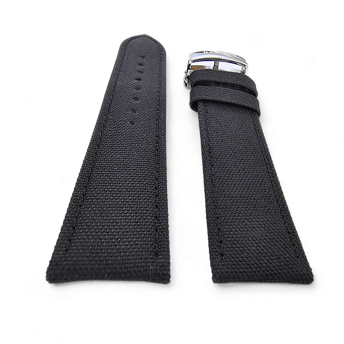 Canvas Deployment Clasp Watch Strap Band Sailcloth 20mm 22mm - Wrist Envy
