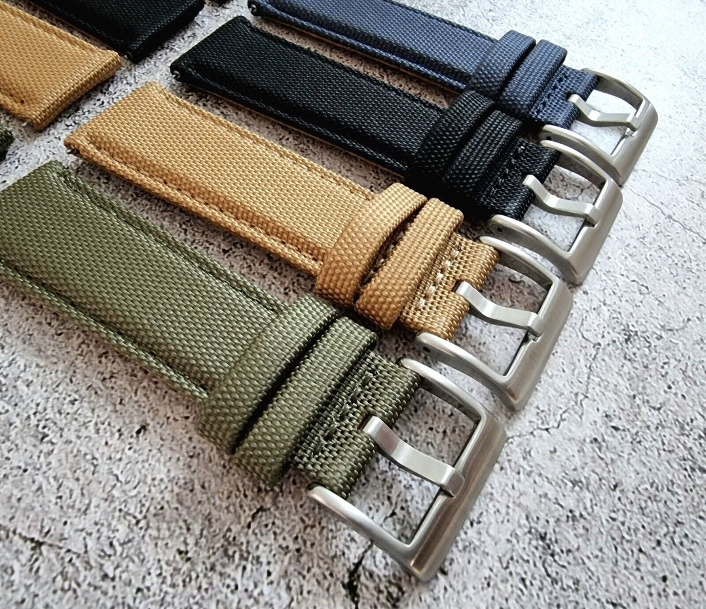 Canvas Watch Strap 20mm 22mm Quick Release - Wrist Envy